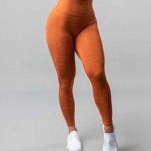 Alphalete halo leggings- burnt orange